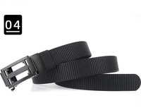 Vente chaude nouveau tissu de toile décontracté de ceinture tactique en Nylon automatique avec alliage pour la conception sans dents à boucle