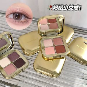 KAKASHOW Sombra Química em Pó Matte de 4 Cores com Acabamento à Prova d'Água Tons de Chocolate Rico e Cores Terrosas para Pele Clara - Product Image 4