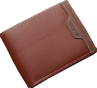 Grosir Pabrik Kustom Logo Pria Dompet Pemegang Kartu Promosi Murah Dompet Lipat Dua untuk Pria