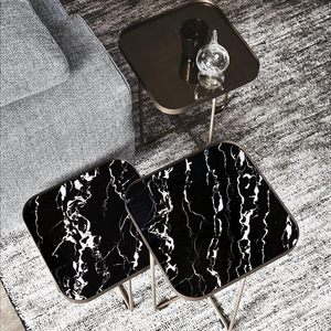 ORON DECO Adesivo Effetto Marmo Nero Lucido Economico, Impermeabile, 3D, Anti-Olio <span class=keywords><strong>per</strong></span> <span class=keywords><strong>Cucina</strong></span>, <span class=keywords><strong>Carta</strong></span> <span class=keywords><strong>da</strong></span> <span class=keywords><strong>Parati</strong></span> Autoadesiva <span class=keywords><strong>per</strong></span> Casa - Product Image 5