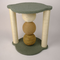 Vente directe fabricant : Jouets pour chat de haute qualité, écologiques, en gros, griffoirs durables en bois, tapis en sisal et papier.