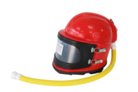 Casque de sablage industriel avec respirateur à air comprimé intégré et collier intérieur amovible pour un confort optimal
