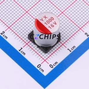 Condensateur solide SMD SPT1CM102G12TRVZC, D10xL12mm (Capacité : 1000uF) (Précision : 20%) Tension nominale : 16V - Product Image 1