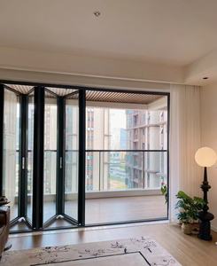 Porte de garage pliante en alliage d'aluminium, porte coulissante sur mesure pour jardin et villa - Product Image 3