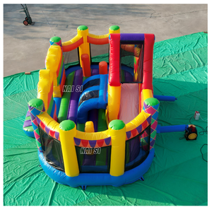 Château gonflable de <span class=keywords><strong>cirque</strong></span> de carnaval en PVC d'extérieur pour enfants, toboggan gonflable pour usage commercial - Product Image 5