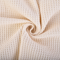 Tissu gaufré en coton biologique 100 % certifié OEKO-Tex pour vêtements de filles et textiles de maison, couleurs personnalisées, faible MOQ