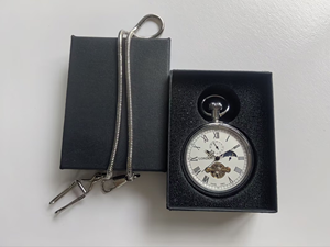 Montre mécanique personnalisée 50MM, montre de poche à cadran squeletté avec mouvement automatique pour un usage quotidien étanche - Product Image 3