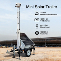Remolque de Seguridad Solar Impermeable con Cámara PTZ y Mástil de 6m: Solución Todo en Uno para Monitoreo de Estacionamientos y Eventos al Aire Libre
