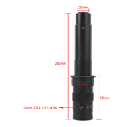 Objectif monoculaire à zoom réglable 200X 500X 180X 120X 300X 0.7X-5X avec monture C pour caméra vidéo VGA USB POUR LA RÉPARATION DE TÉLÉPHONES