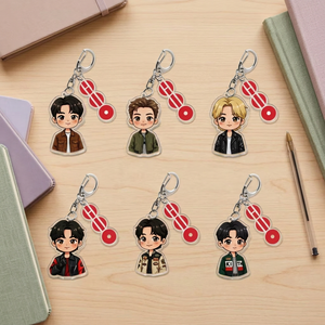 พวงกุญแจอะคริลิคสองชั้นรูปตัวละครดาราเคป๊อปแบบกำหนดเอง CCH - Product Image 1