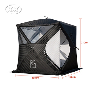 Tente de sauna portable Kawagebo <span class=keywords><strong>Kamp</strong></span> (KK) 1,8m x 1,8m x 2,1m, sauna vapeur pop-up d'extérieur avec cheminée - Product Image 2