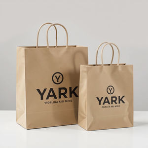 Sac en papier kraft réutilisable et écologique RDY avec poignée, solution de shopping pour les magasins de détail, sacs en papier kraft pour le shopping - Product Image 5