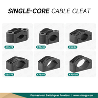 K160/230 Taquet à câble unique en nylon à noyau unique pour câble Clip de fixation Support PA66 Taquet de câble électrique