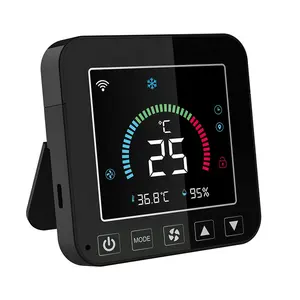 Tuya WiFiスマート温度および湿度カラースクリーン赤外線温度コントローラーエアコン温度コントローラー
