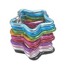 Aluminum Alloy Five Pointed Star Carabiner Multi Color Durable Steel Wire <b>Hook</b> For Jewelry And Safety Gear - Product Image 4