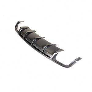 Lèvre de diffuseur de pare-chocs arrière S6 en Fiber de carbone haute Performance pour <span class=keywords><strong>Audi</strong></span> S6 <span class=keywords><strong>A6</strong></span> C7 <span class=keywords><strong>Sline</strong></span> 5 portes Avant 2015-2018 - Product Image 3