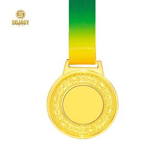Medalla de Metal en Blanco Sojagy, Personalizable con Grabado, para Eventos Deportivos, Premios Conmemorativos Escolares, Aleación de <span class=keywords><strong>Zinc</strong></span>, Chapada en Oro, Plata <span class=keywords><strong>y</strong></span> Bronce - Product Image 3