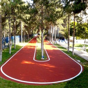 Granuli di Gomma EPDM <span class=keywords><strong>Rossi</strong></span> Durevoli per Piste da Corsa Antiscivolo, Pavimentazioni Sportive e Parchi Giochi FN-I-24032802 - Product Image 2