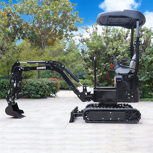Mini-excavatrice sur chenilles jaune/verte China Somate, moteur CE EURO5 EPA, boîte de vitesses PLC, garantie 1,5 an, godet court de 0,02 m - Product Image 3
