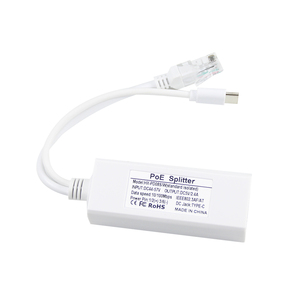 Active PoE Power Over Ethernet Splitter <b>Adapter</b> 48V to Type C 5V 2.4A Works on All POE <b>Switches</b>, NVR and POE Cameras - Product Image 1