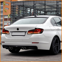 Para BMW Serie 5 F10 F18 2011-2017, Actualización 2023, Estilo G30, Conjunto de Luces Traseras LED Secuenciales Dinámicas de Color Negro Ahumado