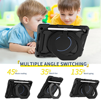 Étui pour tablette antichoc robuste avec dragonne rotative à 360 ° pour ipad 5th Gen 9.7 pouces Case