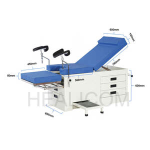เตียงตรวจสูตินรีเวชคุณภาพสูงพร้อมลิ้นชักสำหรับการตรวจและคลอดบุตร - Product Image 2