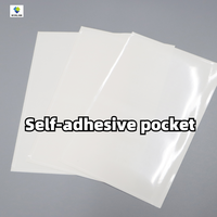 Pochette autocollante robuste pour documents, organisateur multi-usages à coller, pochette de rangement facile à appliquer pour cartes et papiers