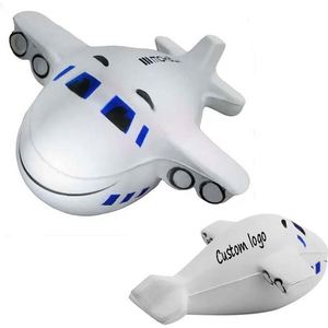 Custom Logo PU Foam Anti-Stress <b>Small</b> Cartoon Shape Aeroplane Comfort Toy Stress Ball Promotional <b>Gifts</b> - Product Image 1