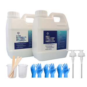 Kit de fabricación de moldes de goma de silicona RTV Easy Mix 1:1 Epoxy 8-15A Dureza para moldes de resina de fundición, moldes de joyería, manualidades - Product Image 1