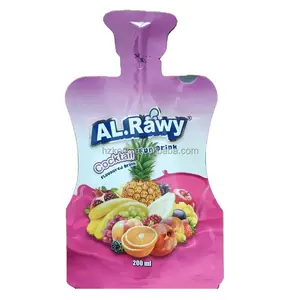 Custom Stand Up Spout Pouch Bag Packaging Material Aluminum Plastic Bag With Inner Straw Or Cap