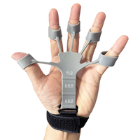 Renforçateur de doigts en silicone, équipement d'exercice de la main réglable, exerceur de doigts personnalisé pour la thérapie de la main