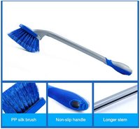 Ensemble de 3 brosses de lavage de voiture Zhenda Premium, brosse de nettoyage des pneus et des jantes de voiture, brosse de nettoyage des roues de voiture avec poignée ergonomique antidérapante