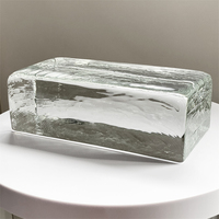 Blocs de verre poli solide à fusion à chaud, provenance directe usine, 230*110*76mm, design moderne pour mur-rideau, salon, cuisine, salle de bain