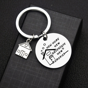 Metal <strong>Home</strong> Keychain <strong>New</strong> Memories Realtor Keychain First <strong>Home</strong> Gift Housewarming Gift Realtor Closing Gifts House Realtor <strong>Keyring</strong> - Product Image 3