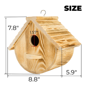 Maison d'oiseau Cardinal de jardin suspendu Nichoir pour oiseaux sauvages Nichoir en bois - Product Image 2