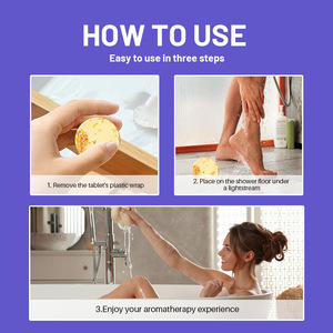 Diffuseur de vapeur aromatique <span class=keywords><strong>pour</strong></span> la <span class=keywords><strong>douche</strong></span> à la rose et à la lavande, tablette de bain parfumée <span class=keywords><strong>pour</strong></span> la <span class=keywords><strong>douche</strong></span> - Product Image 6