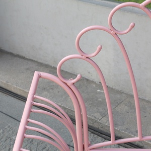Garden <strong>Outdoor</strong> <strong>Storage</strong> <strong>Bench</strong> Patio <strong>Benches</strong> Design Wrought Iron New in Pink Color <strong>Outdoor</strong> Furniture OEM/ODM 100PCS Modern - Product Image 4