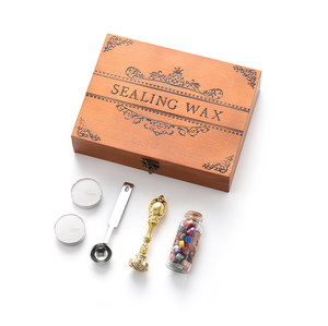 Retro Wax Seal Stamp Kit Sello De Lacre Caja De Regalo Set para Halloween Tarjeta De Gracias, Tarjeta De Navidad, Sobre - Product Image 2