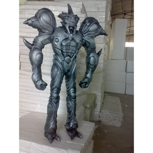 Estatua de <span class=keywords><strong>Marvel</strong></span> de Fibra de Vidrio Plateada, Decoración para el Hogar, Se Aceptan Personalizaciones, Escultura de Resina de Gran Tamaño - Product Image 2
