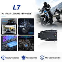 L7 Helm-Montierte 2K Dashcam 130 °   Weitwinkel-Kollisions-Notfall-Wasserdichter Motorrad-Rekorder Dashcam