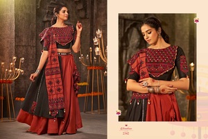 Nuevo diseño moderno diseñador tradicional Navaratri Lehenga Choli para mujer desgaste disponible a precio mayorista - Product Image 2