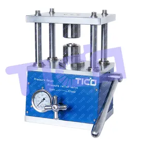 CR2032 Coin Cell Crimper Manual Hydraulic Crimping Machine for Lab CR20xx Series Button Battery Assembly