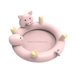 Outdoor Lovely Pig Design PVC Splash Pool Spray Water Tub Home Inflated Ball Toys Pool Inflatable Pool For Kids