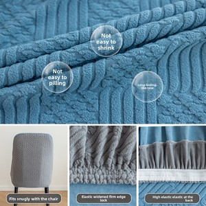 Nouvelle Housse de Fauteuil Élastique Épaissie en Jacquard, Housse de <span class=keywords><strong>Dossier</strong></span> Incurvé, Housse Anti-Poussière pour Tabouret, <span class=keywords><strong>Protection</strong></span> Contre les Griffes de Chat - Product Image 3