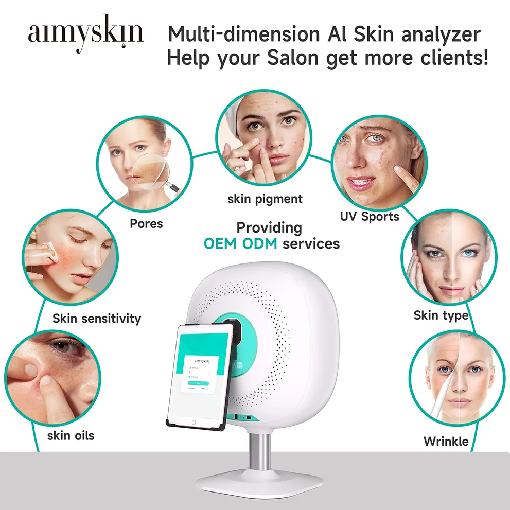2025 Professional 3D Skin Test Analyzer Facial Scanner Analyzer Device 3D Skin Analysis Machine Ai Skin Analyzer Machine Facial