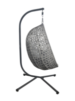 Fauteuil suspendu d'extérieur moderne, fauteuil suspendu d'extérieur avec support, chaise hamac de haute qualité en forme d'œuf
