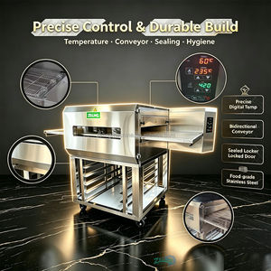 <span class=keywords><strong>Horno</strong></span> de Pizza Comercial con Cinta Transportadora, de 12-18 Pulgadas, Calentamiento <span class=keywords><strong>El</strong></span>éctrico o a Gas, 0.1-10kw, con Control Digital para Pizzería - Product Image 3