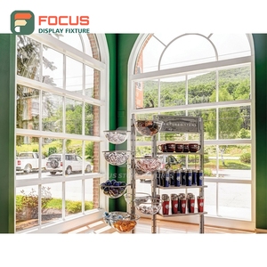 Industrial Brand Store Stainless Steel Glass Display Case Factory Boutique Store - Product Image 2