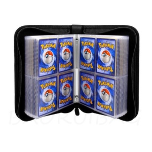 L'album de cartes <span class=keywords><strong>Pokémon</strong></span> personnalisé le plus vendu, classeur à fermeture éclair en PU avec 4 pochettes, 50 pages intérieures, rangement portable à feuilles mobiles - Product Image 5